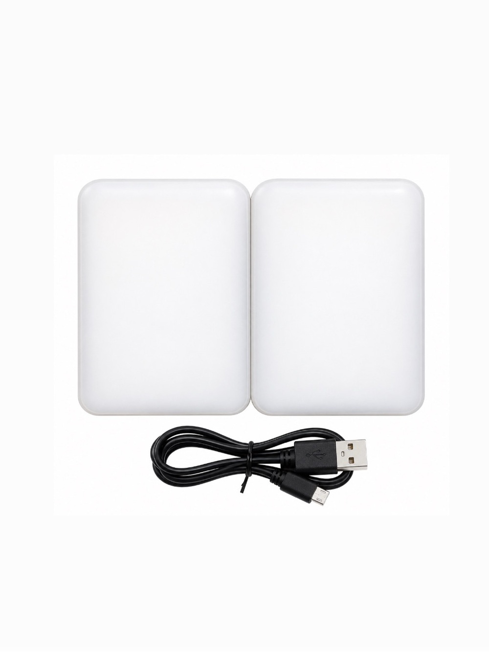 2 Portable LED Selfie Lights | Charging wire included